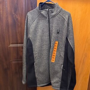 Gray and Black Full-Zip Jacket